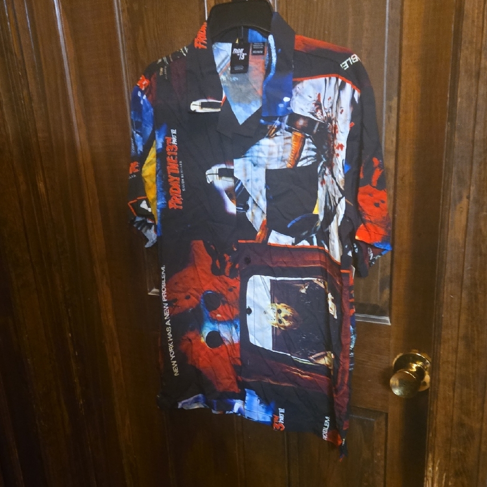 Friday The 13th Graphic Short Sleeve Shirit NWT